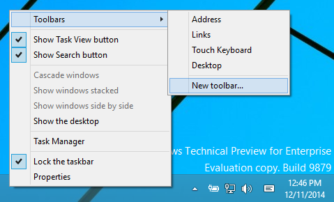 Windows Vista Restore Quick Launch