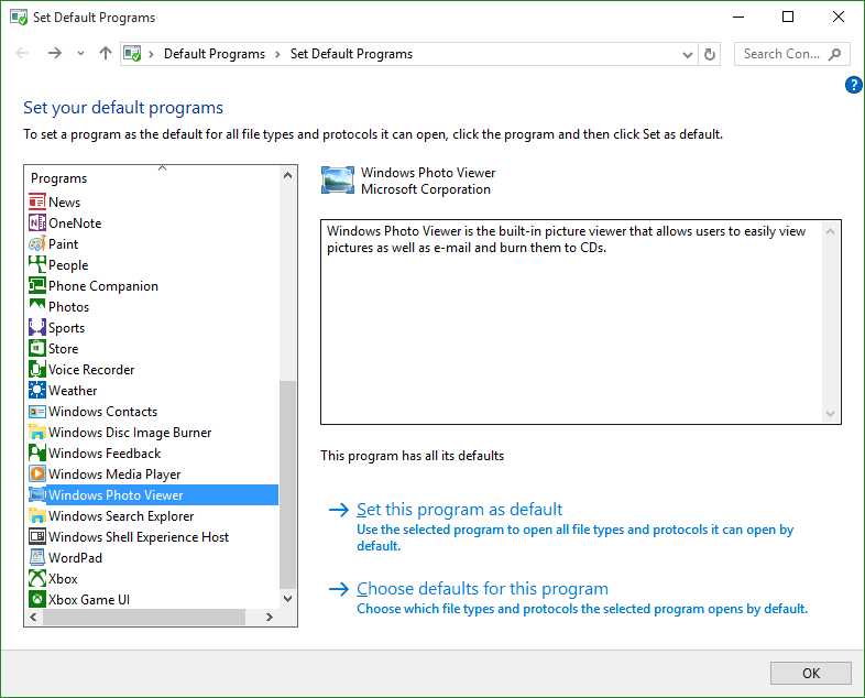 Windows Default Email Program Registry