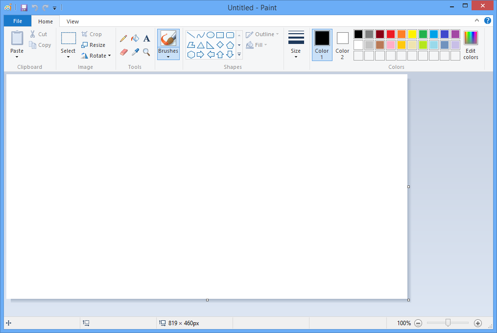 Classic Ms Paint In Windows 7 Download