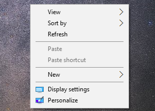 Windows 10 context menus before