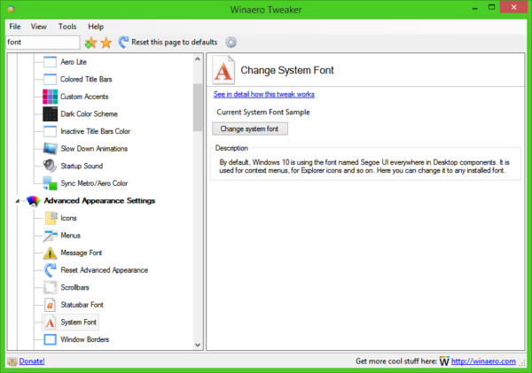How To Change System Font In Windows 10 Winaero
