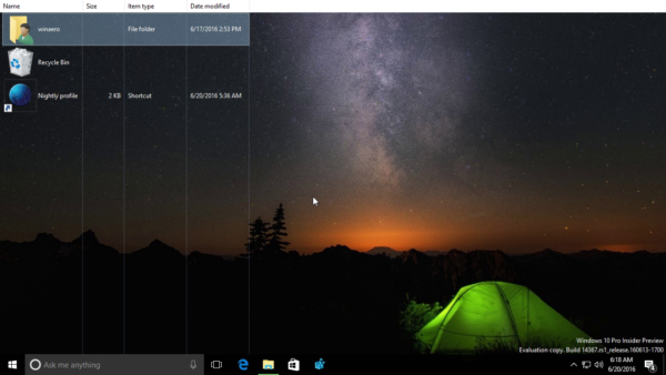 Set Details, Content or List view for Desktop icons in Windows 10
