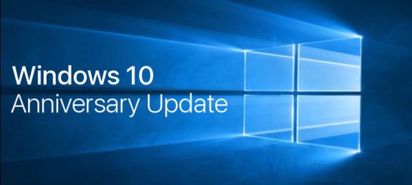 Windows 10 anniversary update logo banner
