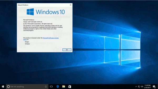 Important update on Windows 10 Preview build 15031