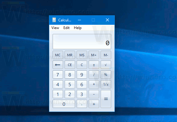 Download Classic Calculator For Windows 10 Creators Update Winaero