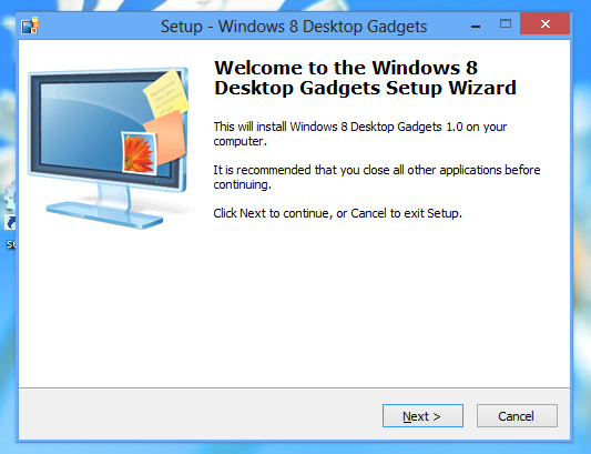 How to Get Windows 7 Desktop Gadgets in Windows 8