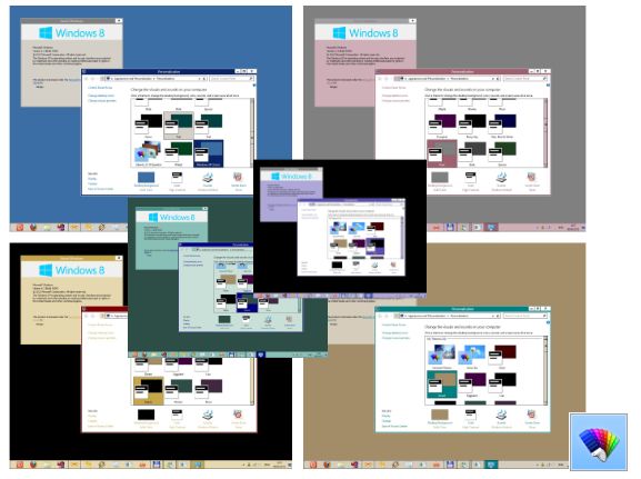 Classic themes for Windows 8 - classic theme, Brick, Spruce and so on