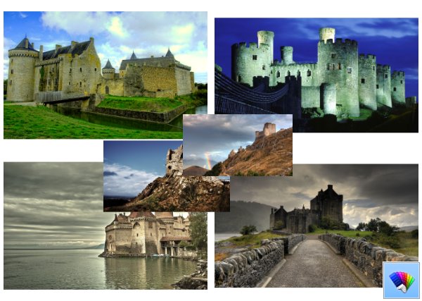 Castles theme for Windows 8