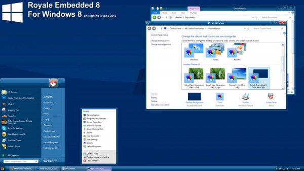 royale embedded 8 visual style theme for windows 8