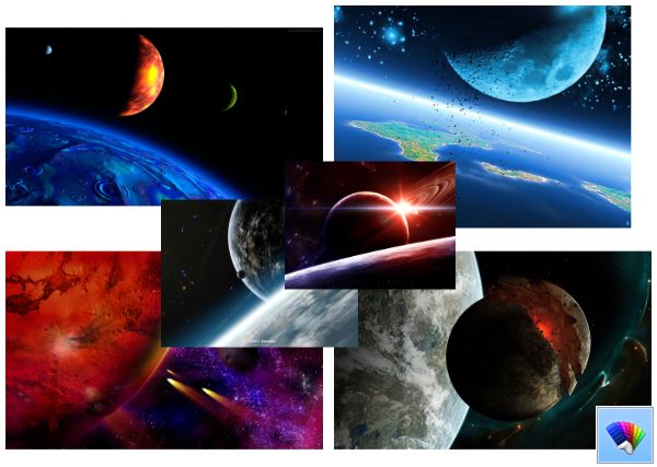 Amazing Space theme for Windows 8
