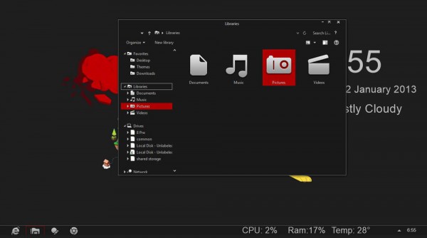 Gray8 new red theme for Windows 8