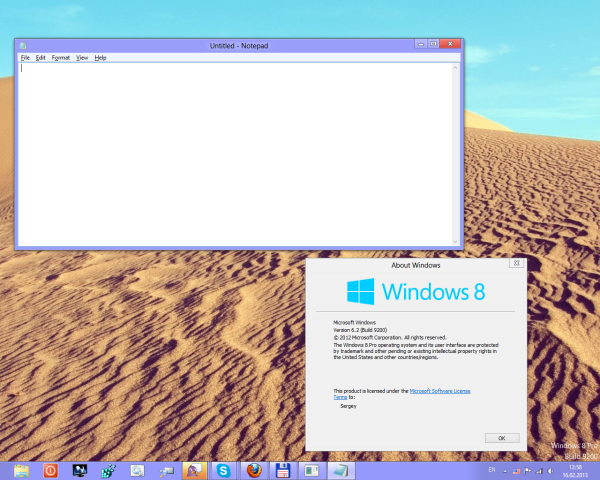 Windows 8 Release Preview theme for Windows 8 RTM