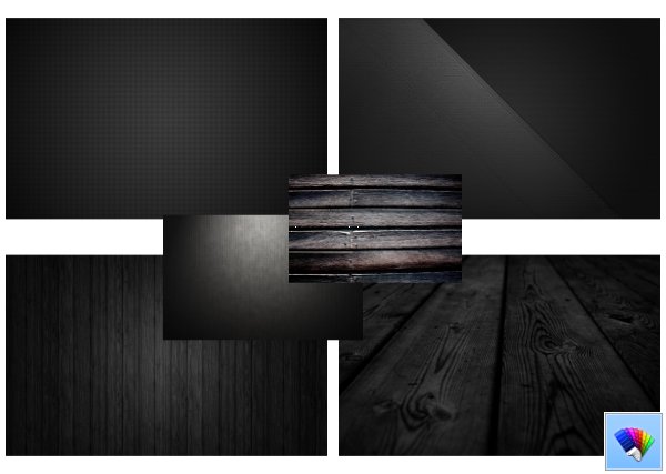 Black Pattern theme for Windows 8