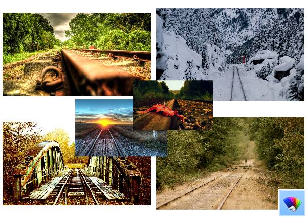 Railroads theme for Windows 8