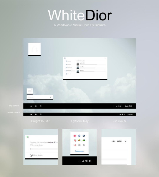 WhiteDior Visual Style for Windows 8