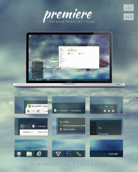 Premiere theme for Windows 7