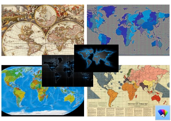 World Maps theme for Windows 8