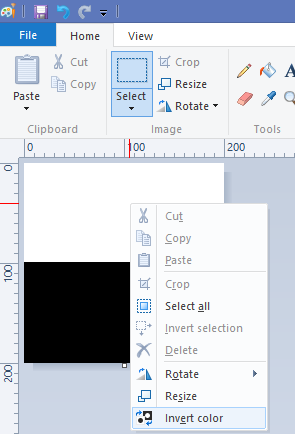 How to invert colors in Paint in Windows 7 and Windows 8