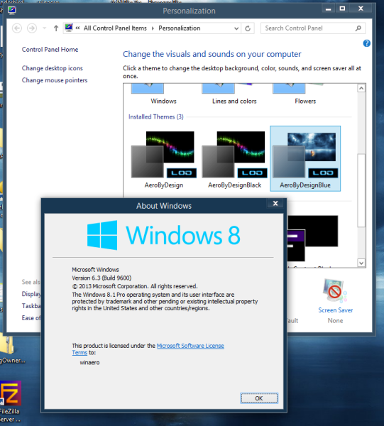 Windows 8.1 theme