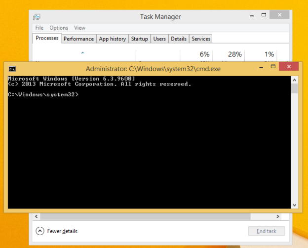 A hidden way to open the command prompt from Task Manager