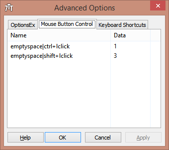 7+ Taskbar Tweaker Mouse Button Control