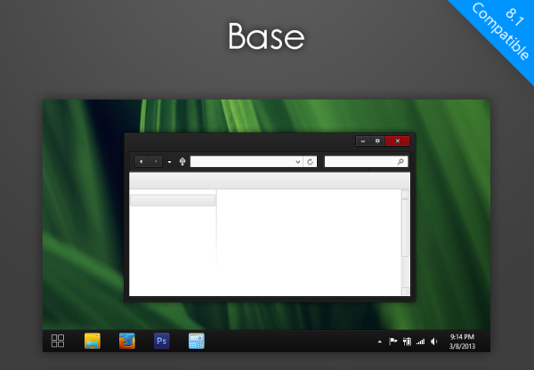 base black theme for windows 8.1