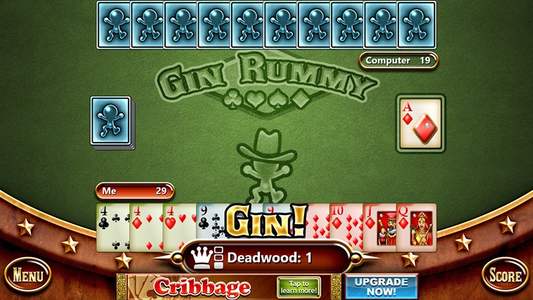 Play gin rummy for money