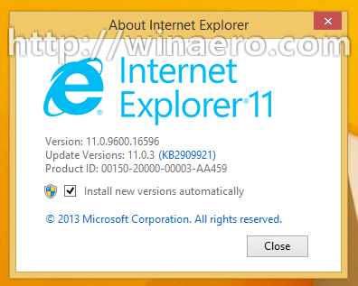 IE 11.0.3