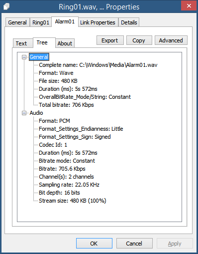 Edit wav file properties windows 10 64-bit