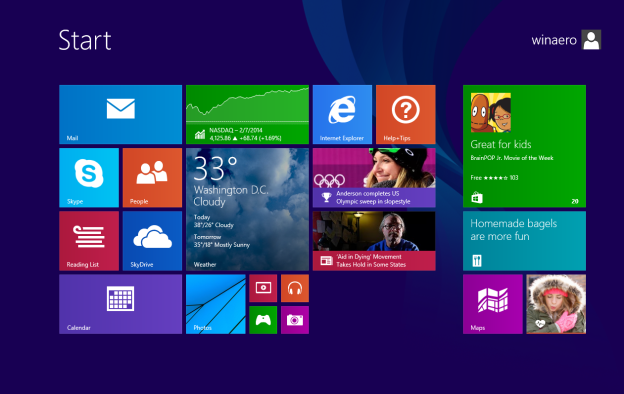 Desktop Tile is missing on the Start screen in Windows 8.1