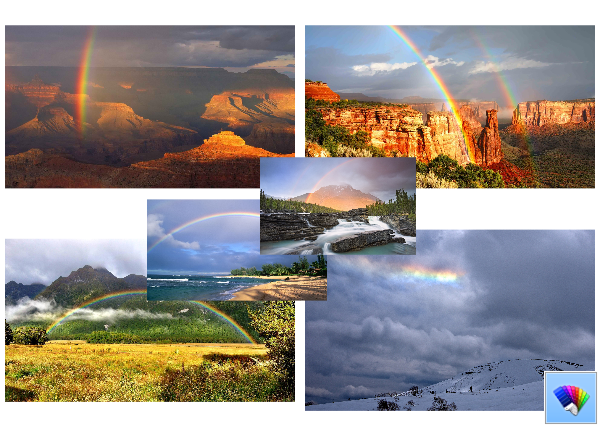 Rainbows theme for Windows 8