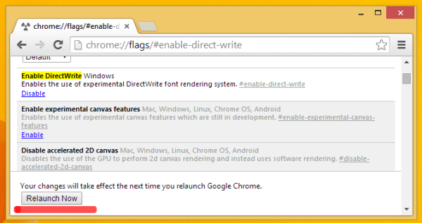 Chrome relaunch