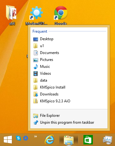 program list windows 8