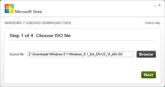 mount windows iso to usb