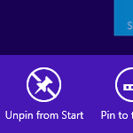 How to show the App bar for a Tile on the Start screen in Windows 8.1 Update