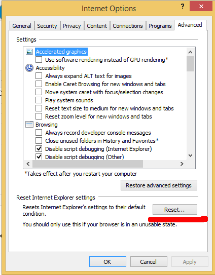 restore tabs internet explorer