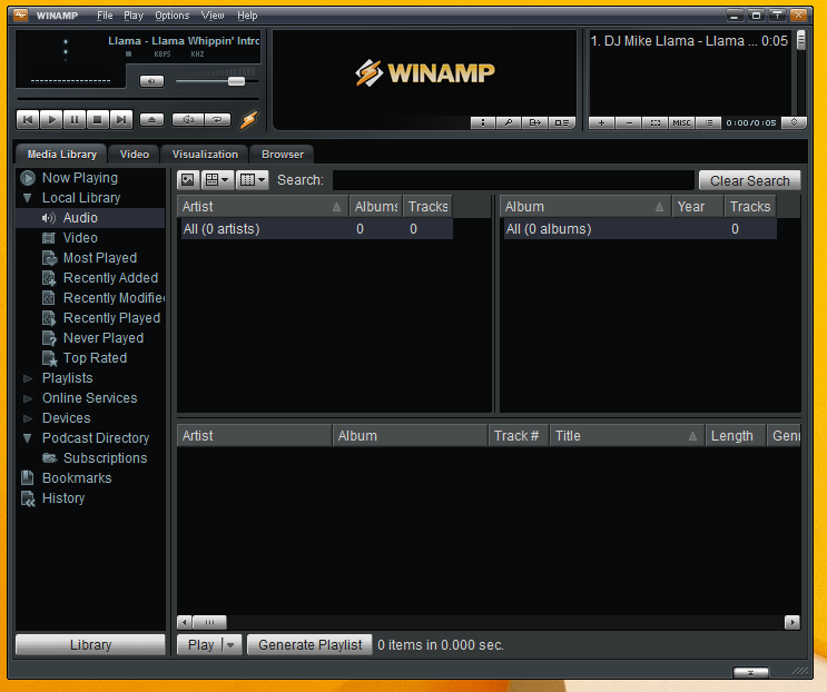 Что такое библиотека winamp