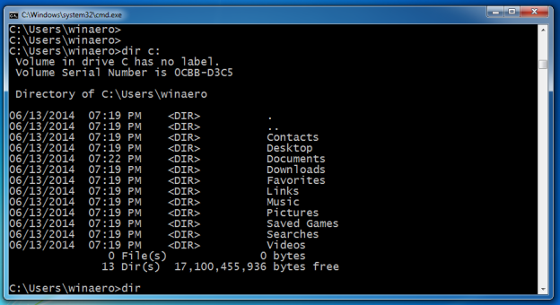 Command prompt hotkeys in Windows 8 and Windows 7