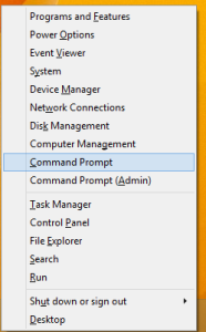 All ways to open the command prompt in Windows 8