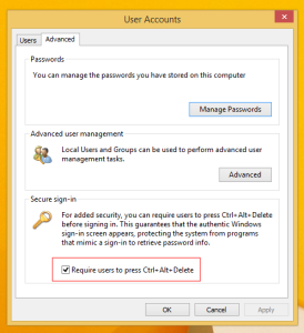 How to enable or disable CTRL + ALT + DEL logon requirement in Windows ...