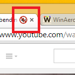 How to mute audio for a tab in Google Chrome