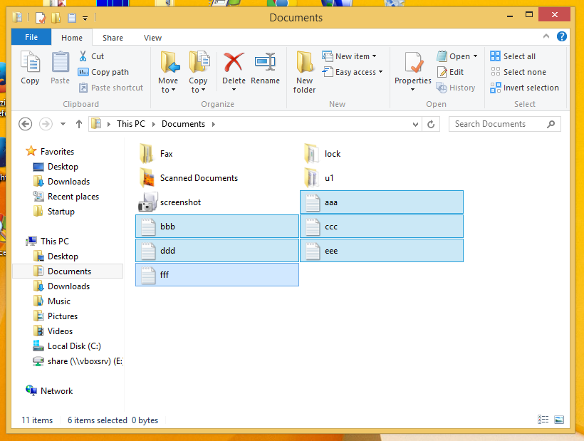 how to select all in file explorer