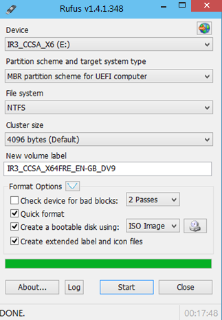 write gpt iso to usb