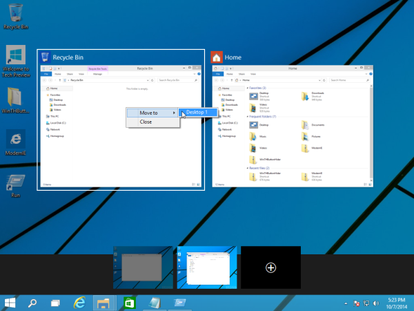 move window between virtual desktops in Windows 10