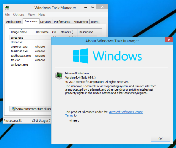 old task manager running in windows 10