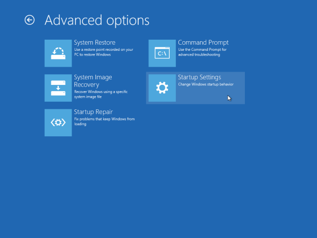 Tip: Boot Windows 10 into Advanced Startup Options quickly