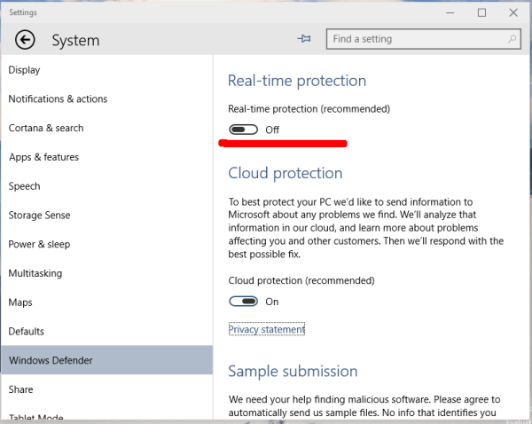 Как спрятать вирус от windows defender