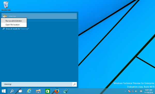 cleanmgr запускается от имени администратора Windows 10