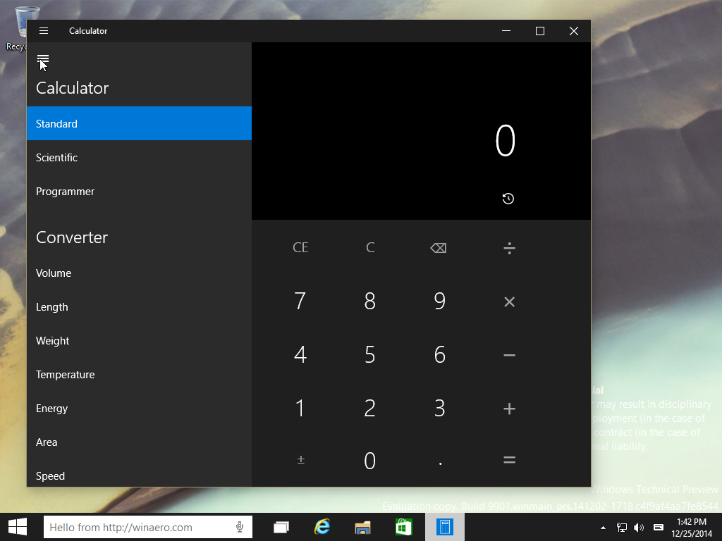 calculator on windows 10 not working