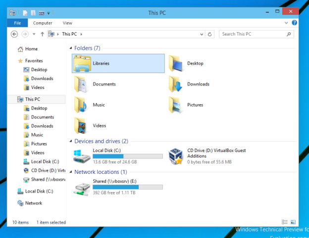 Add Libraries to This PC in Windows 10 and Windows 8.1